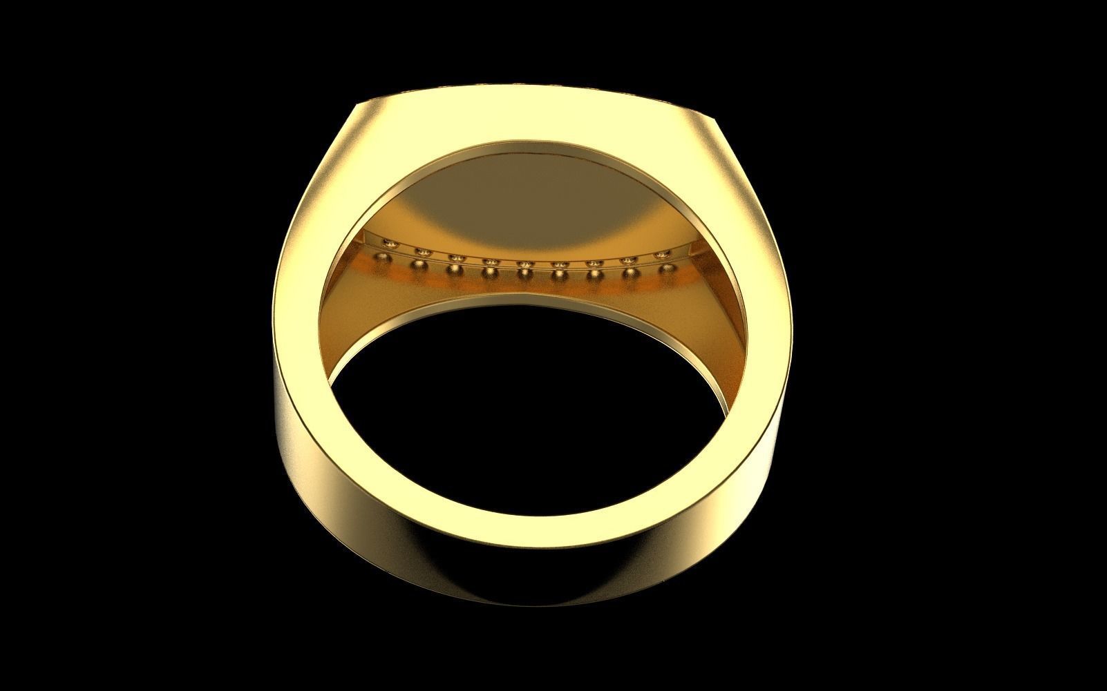 man signet ring model 484 3D print model_2