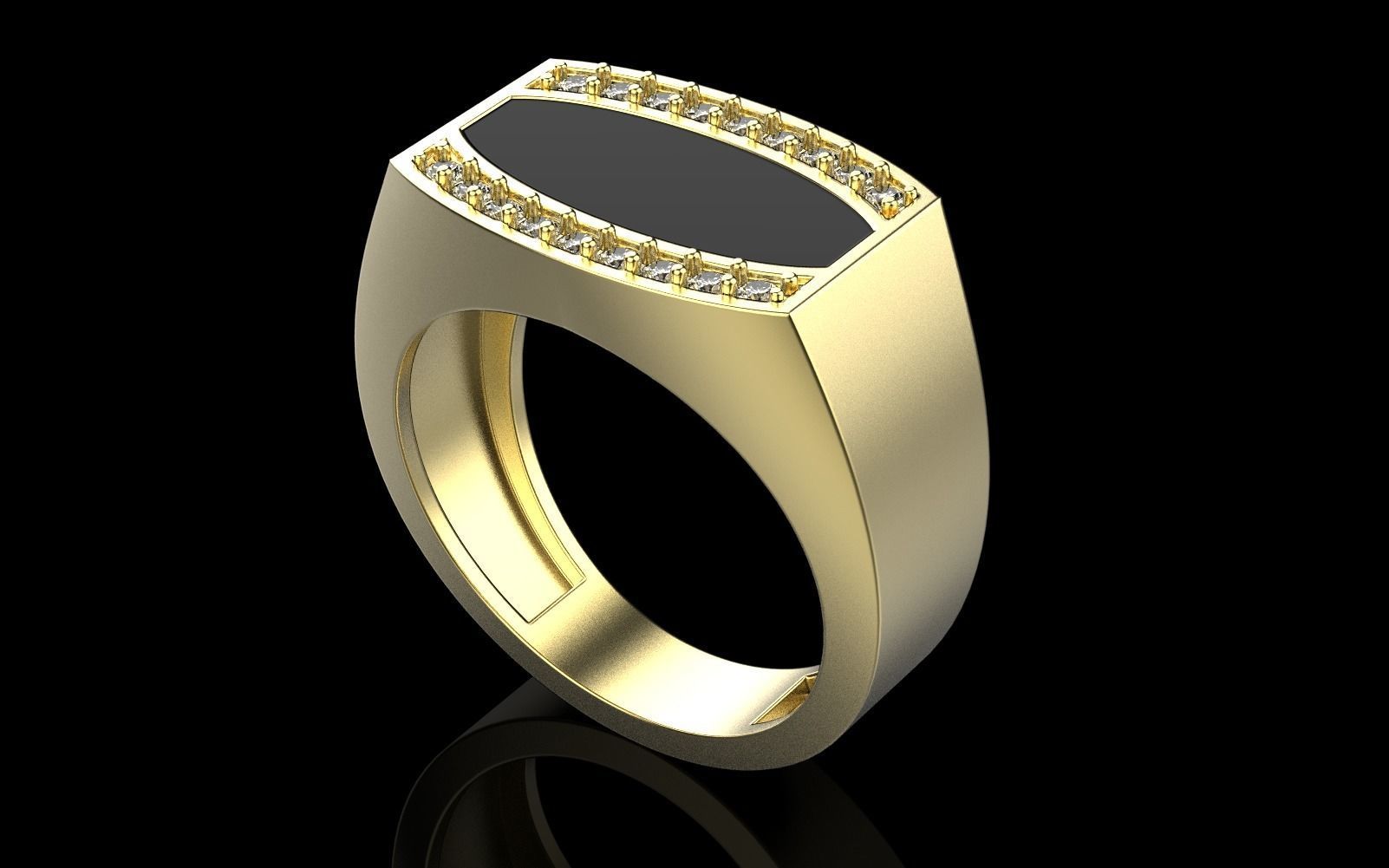 man signet ring model 484 3D print model_28