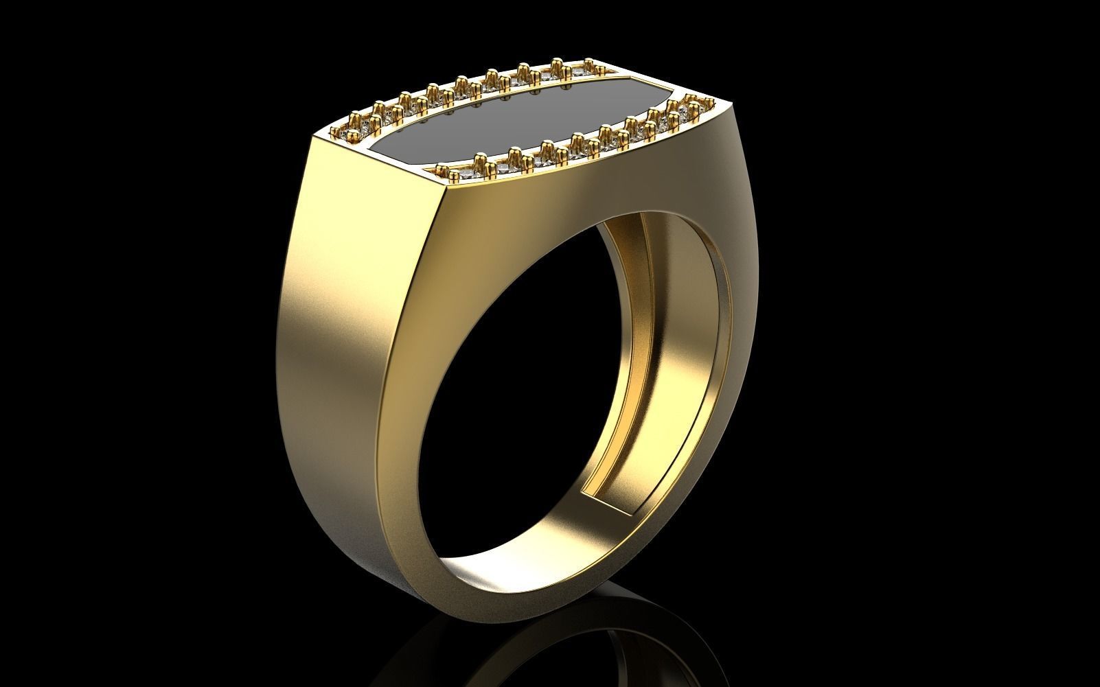 man signet ring model 484 3D print model_39