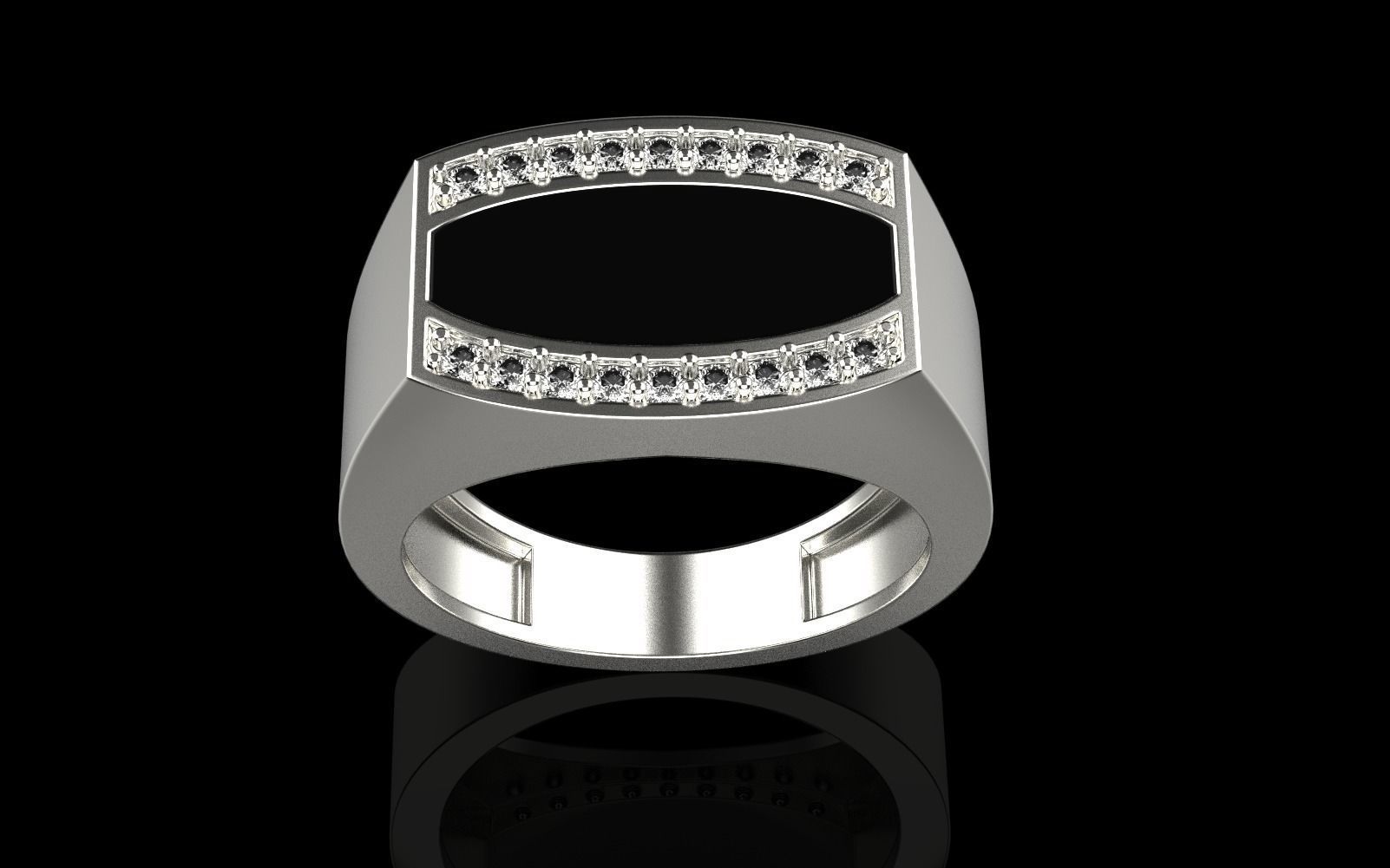 man signet ring model 484 3D print model_25