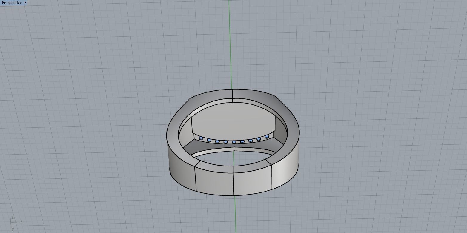 man signet ring model 484 3D print model_11