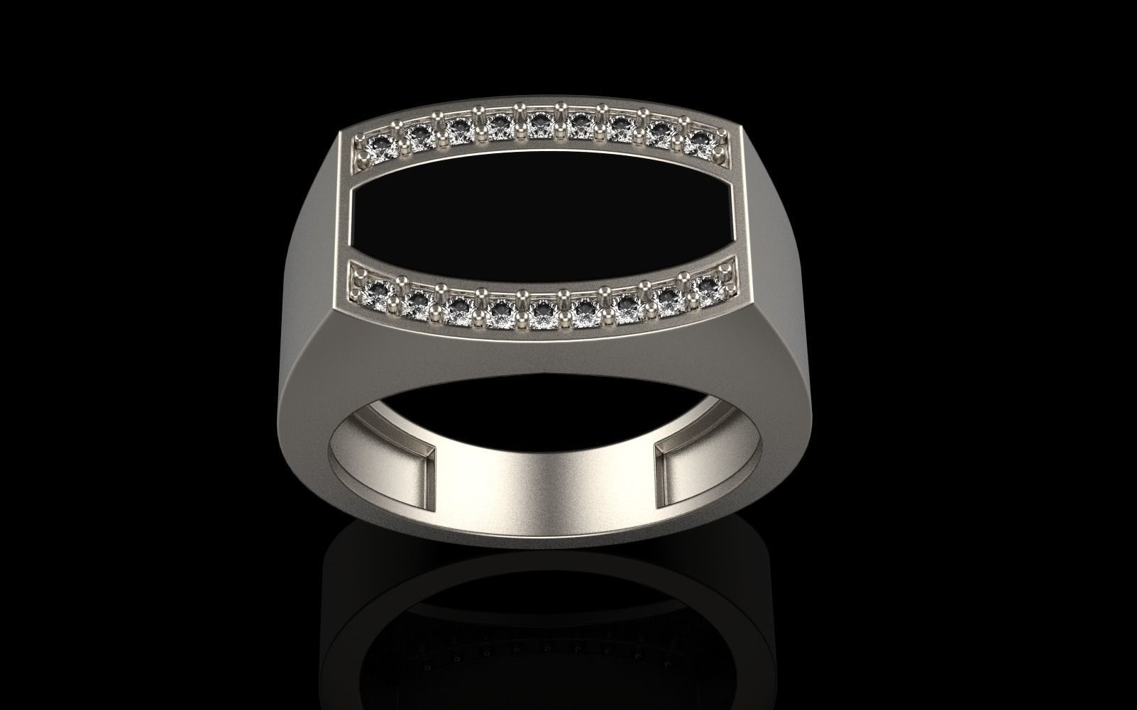 man signet ring model 484 3D print model_22