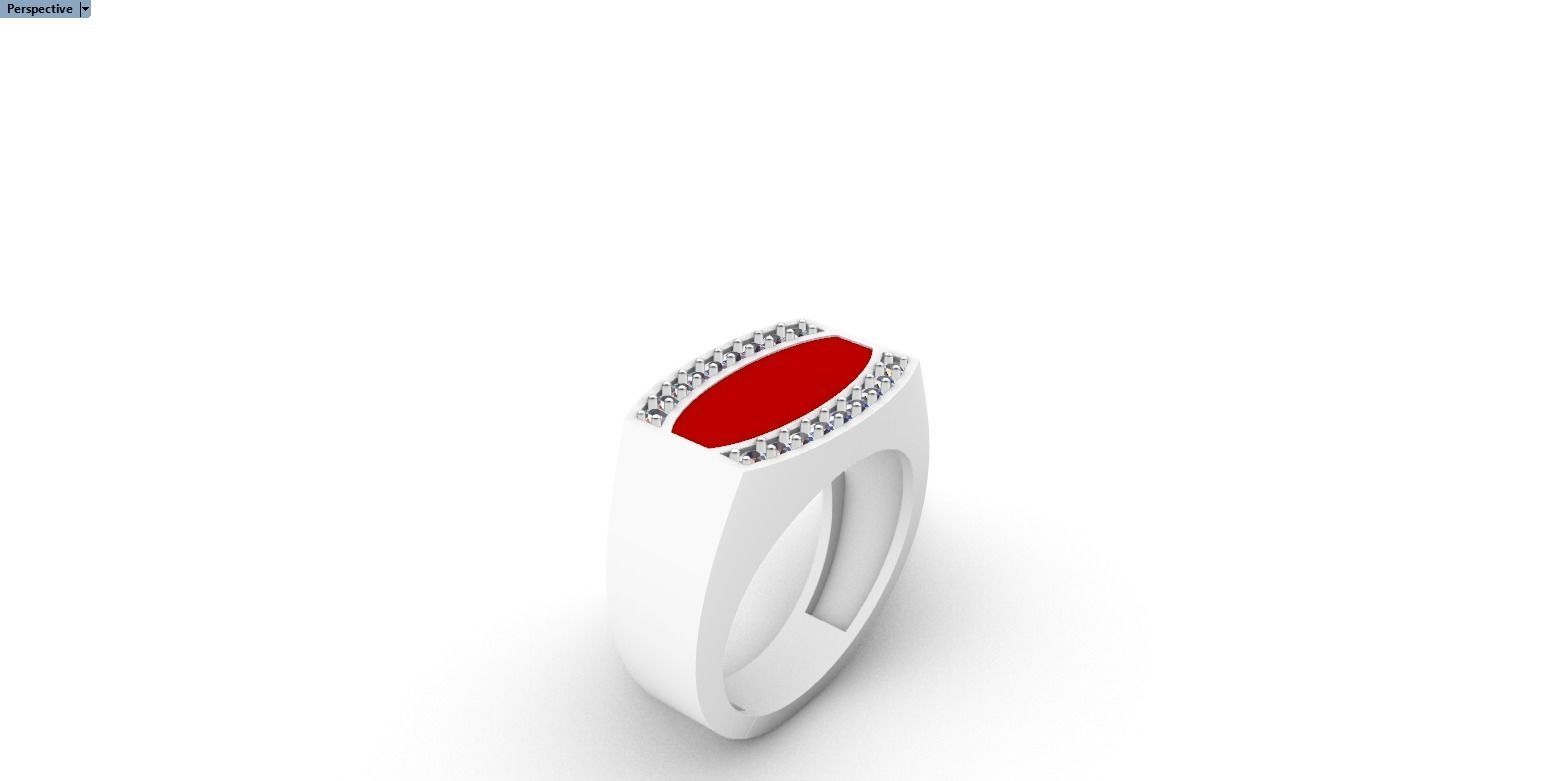 man signet ring model 484 3D print model_14