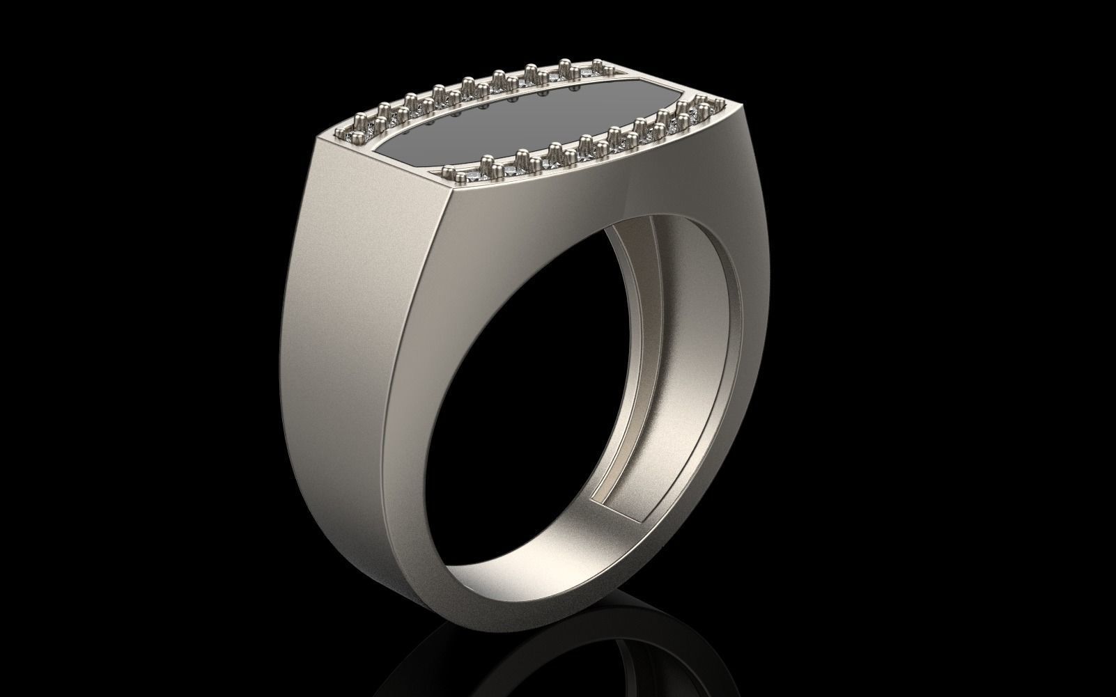 man signet ring model 484 3D print model_35