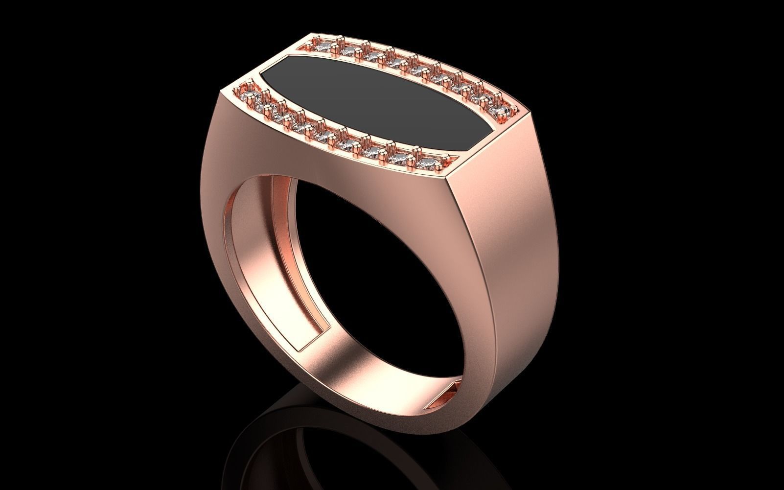 man signet ring model 484 3D print model_30