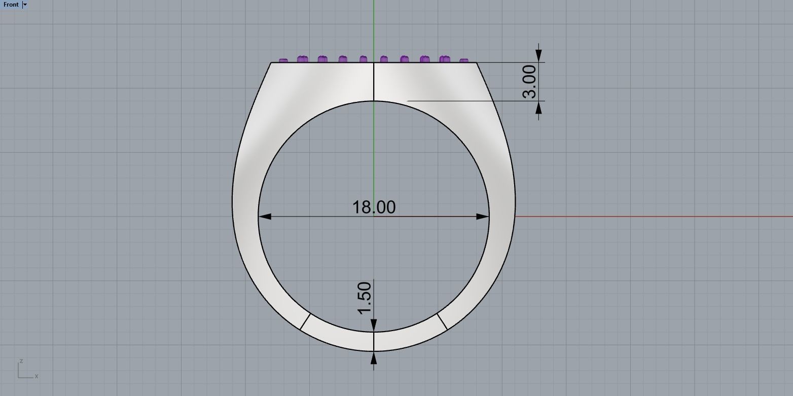 man signet ring model 484 3D print model_7