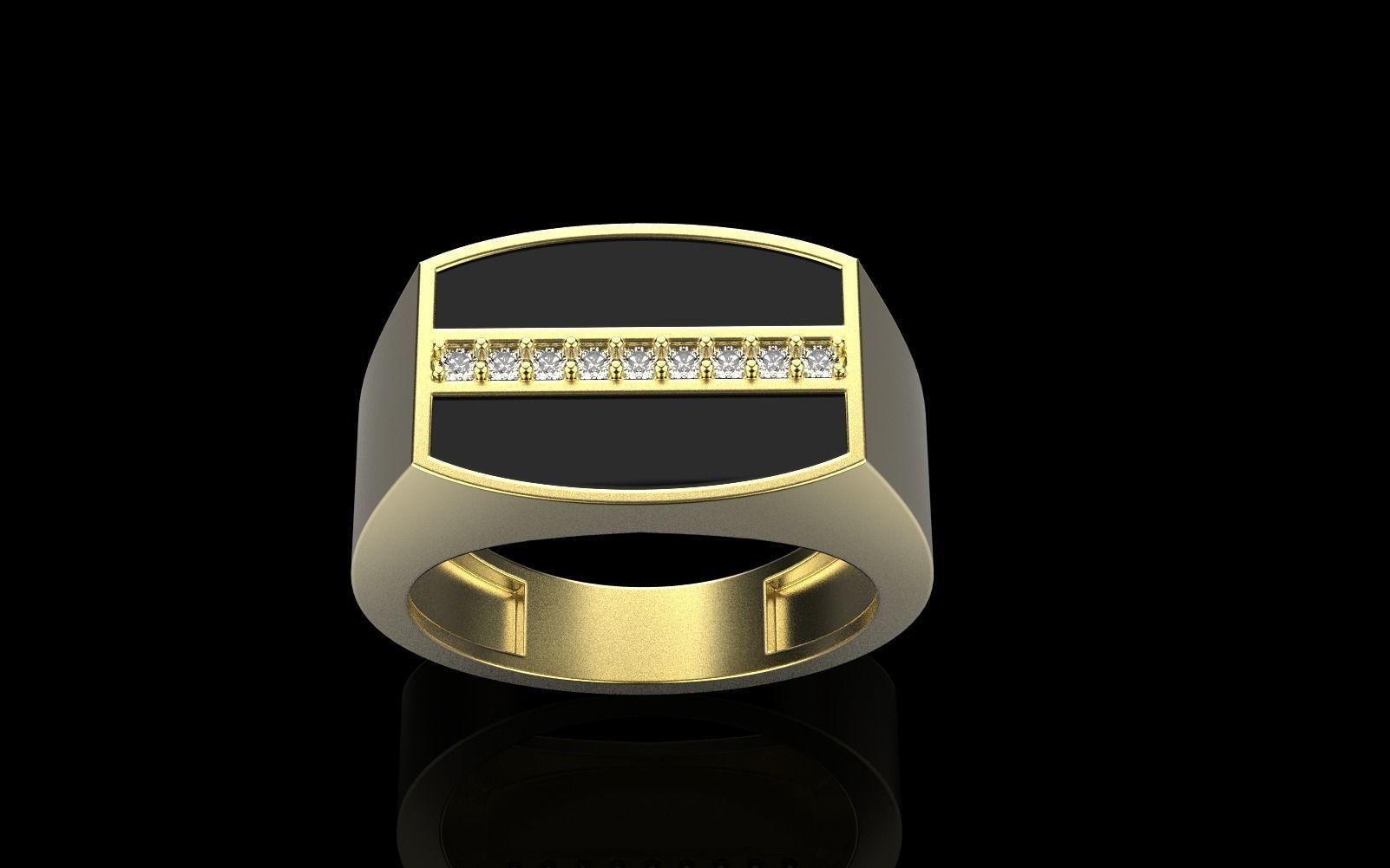 man signet ring model 485 3D print model_20