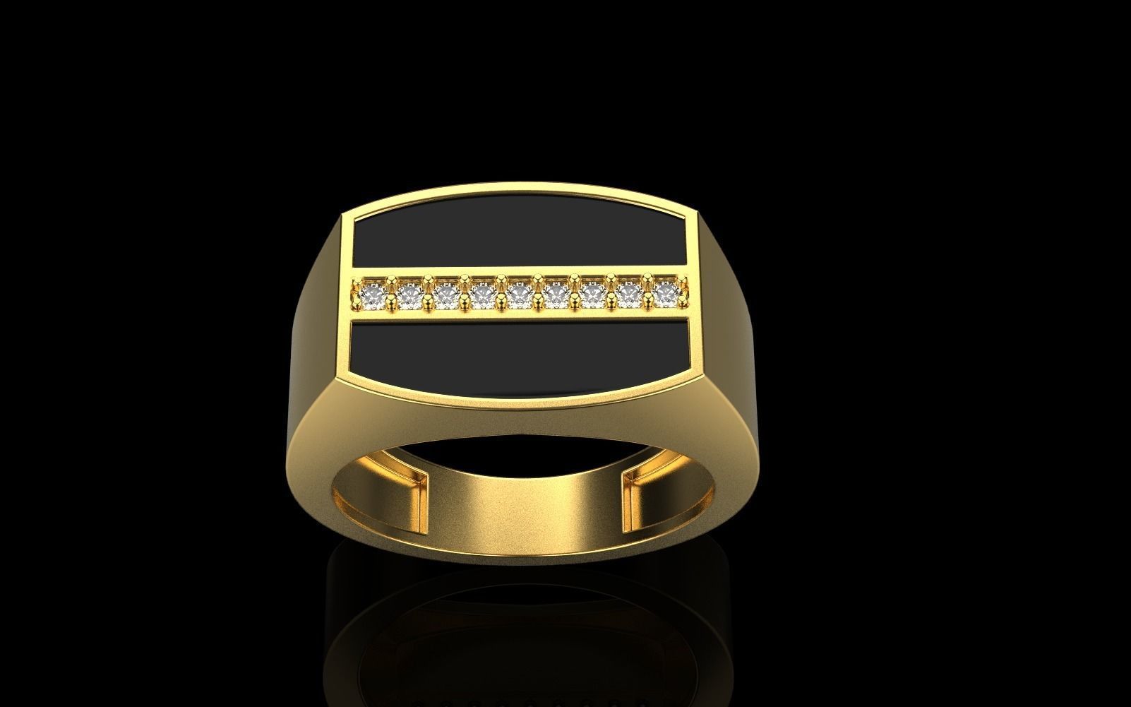 man signet ring model 485 3D print model_19
