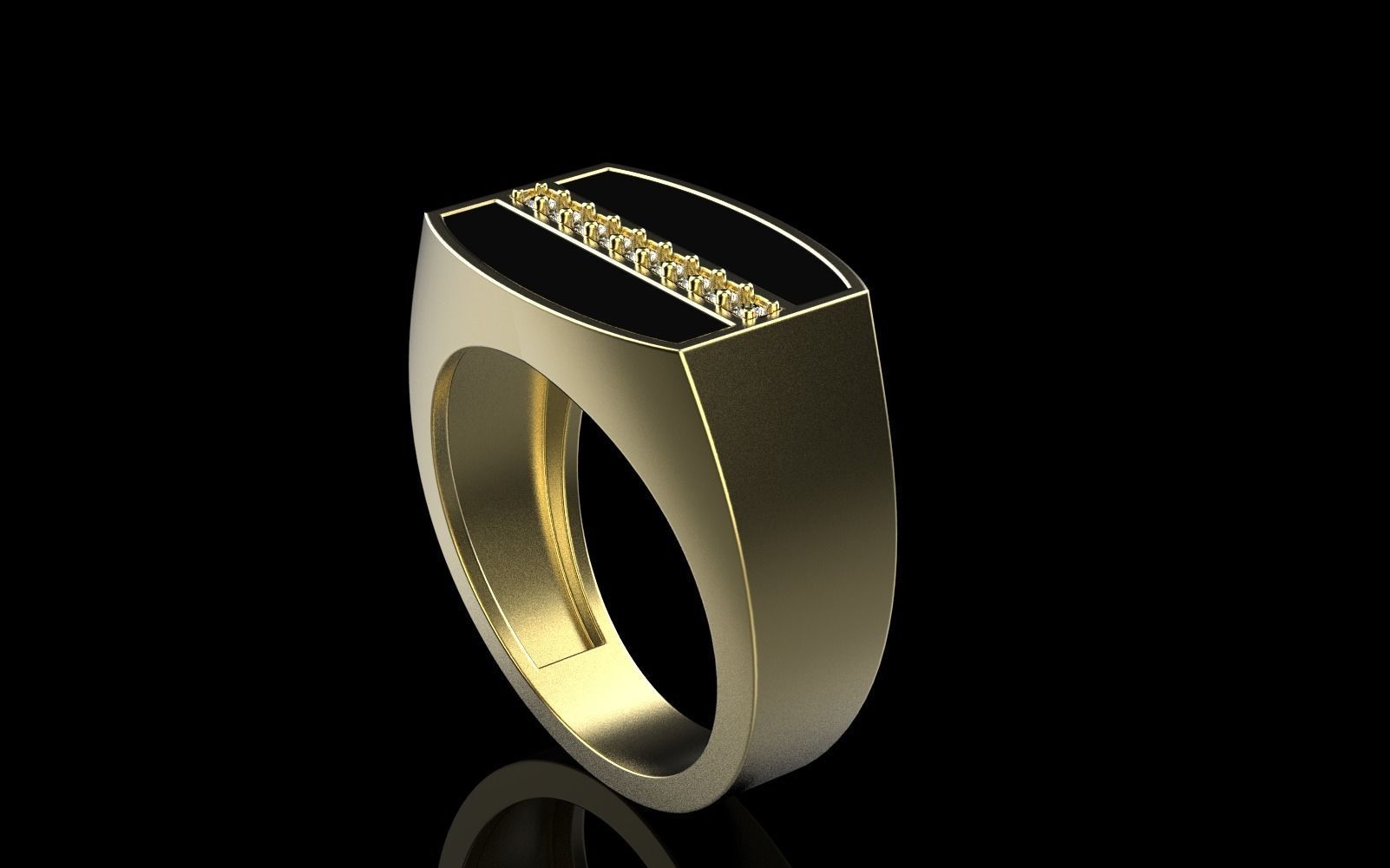 man signet ring model 485 3D print model_37