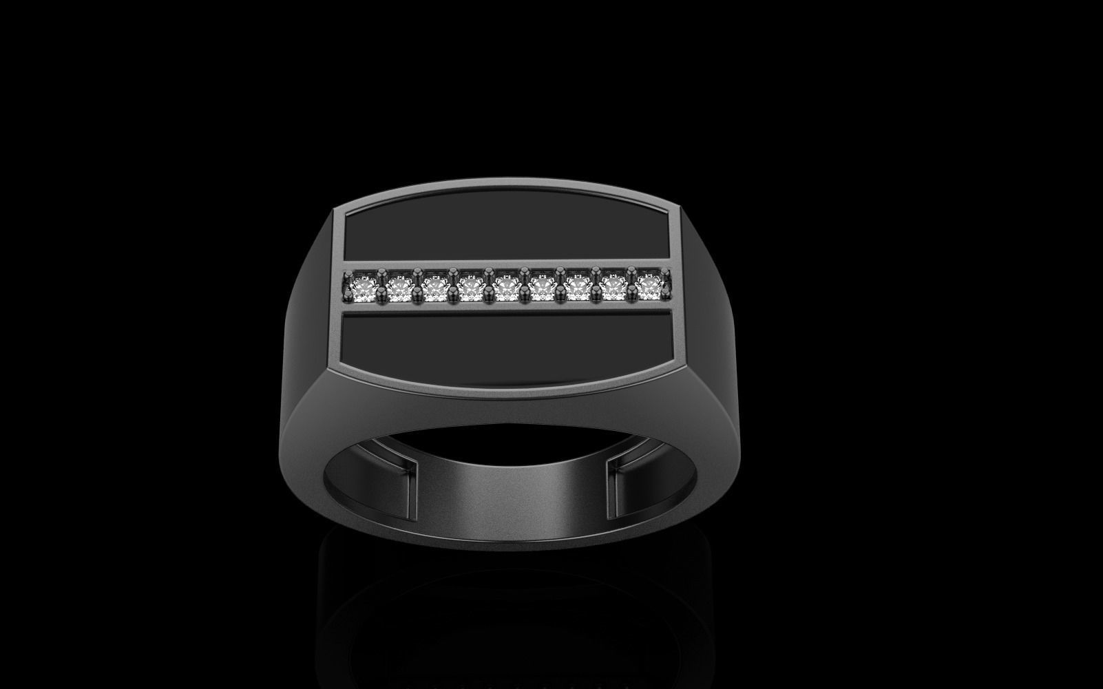 man signet ring model 485 3D print model_22