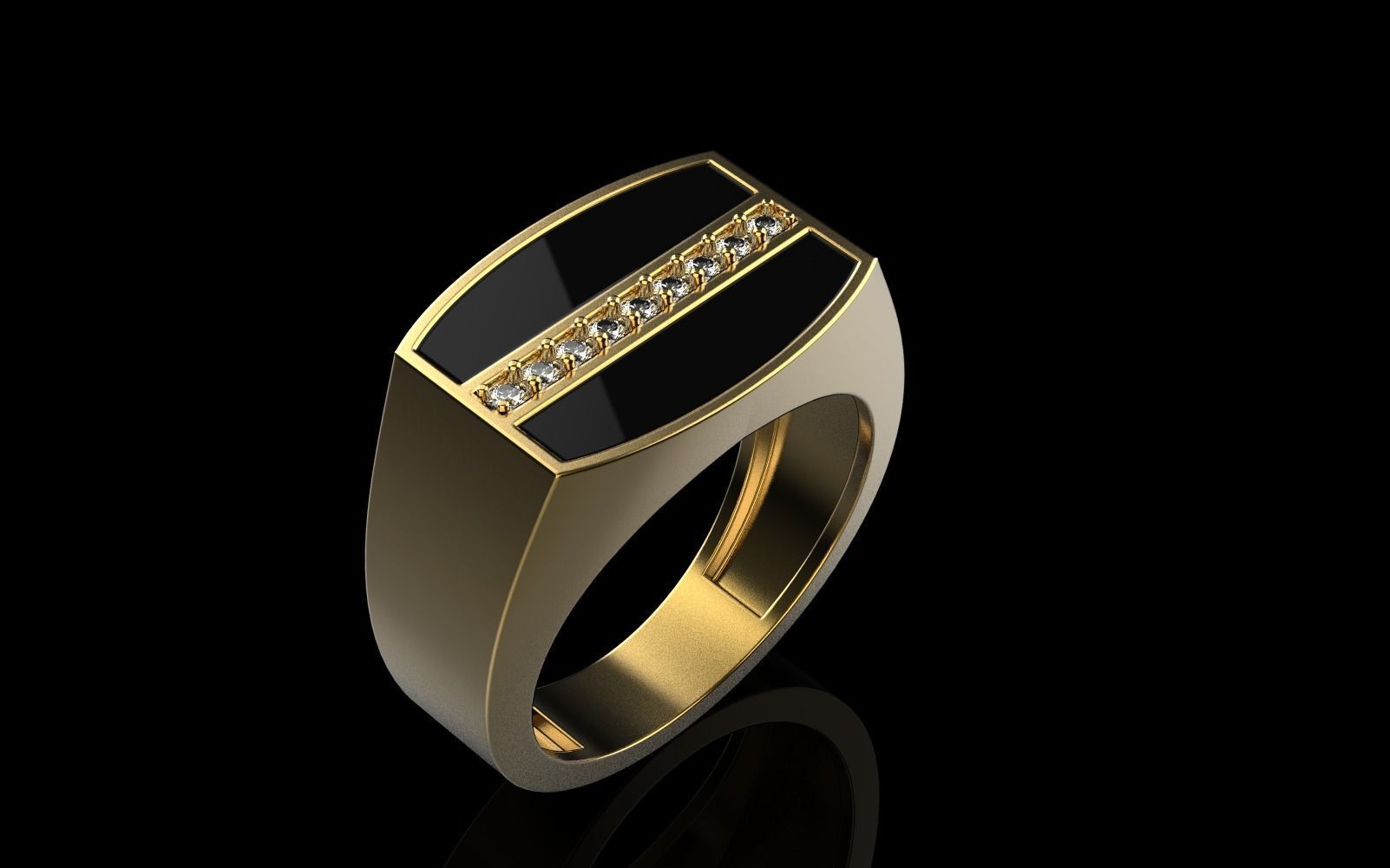 man signet ring model 485 3D print model_29