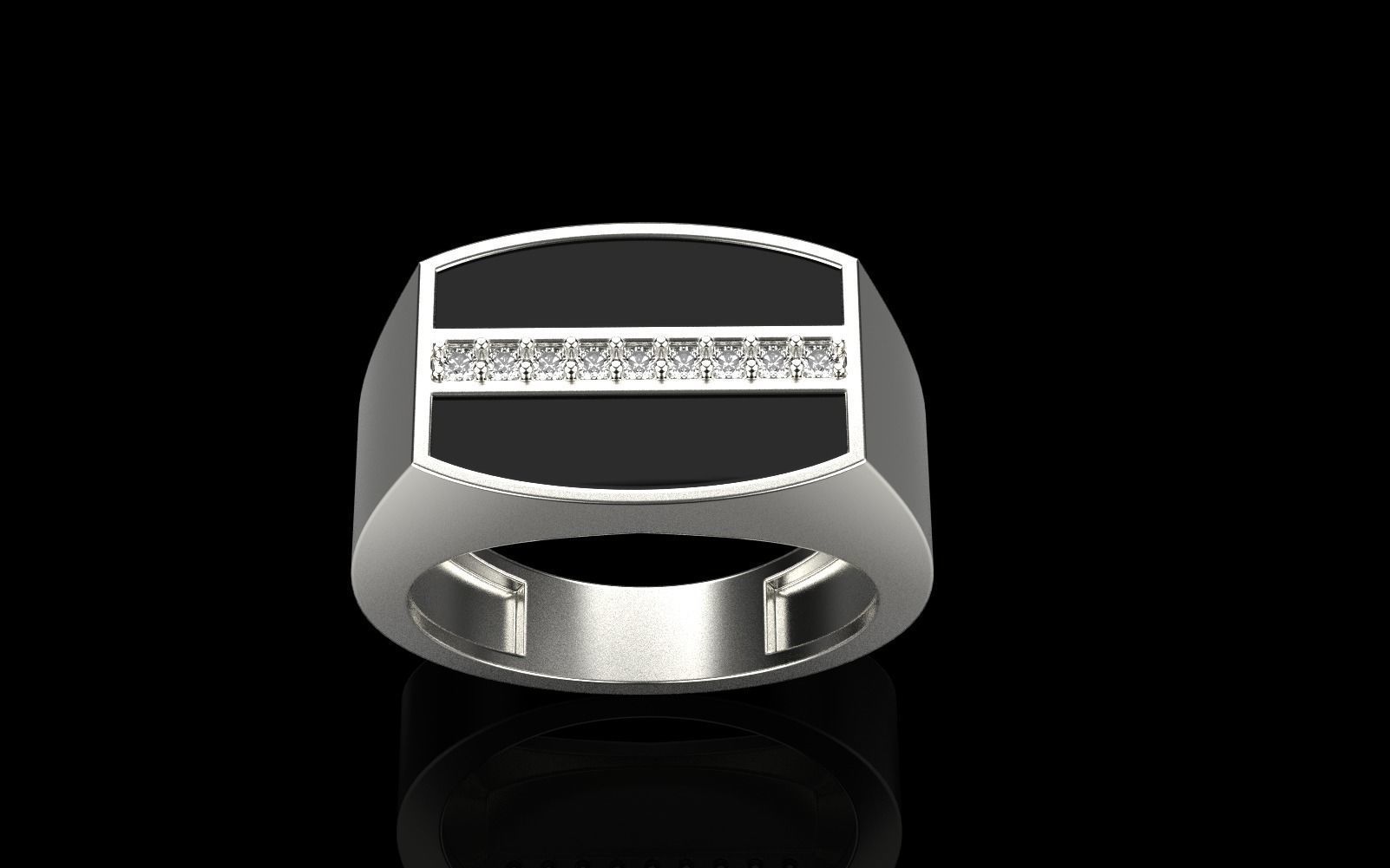 man signet ring model 485 3D print model_23