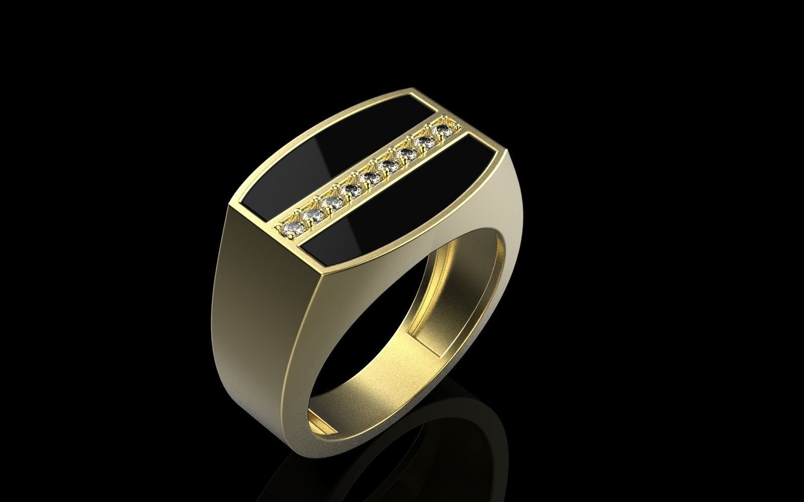 man signet ring model 485 3D print model_25