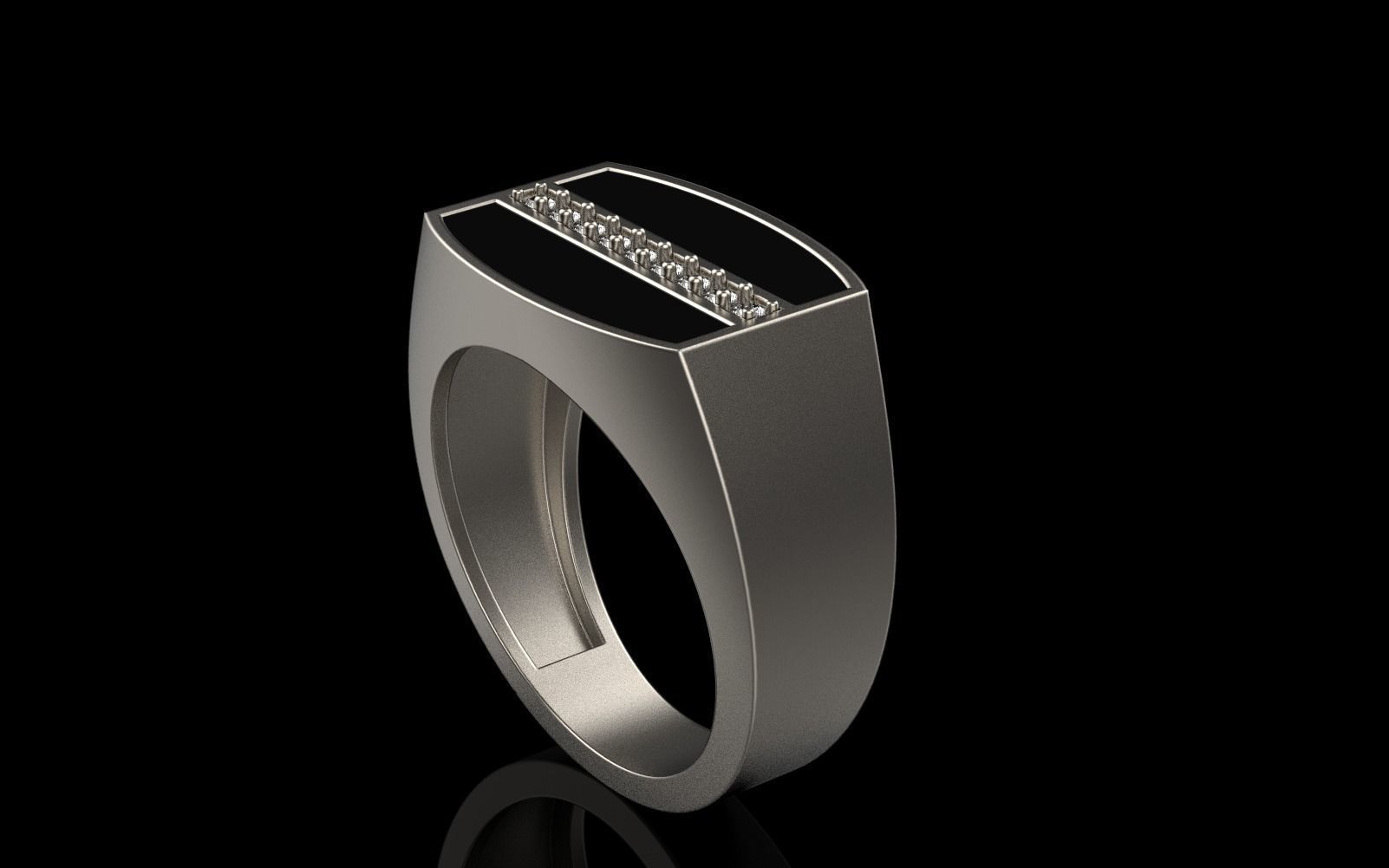 man signet ring model 485 3D print model_34