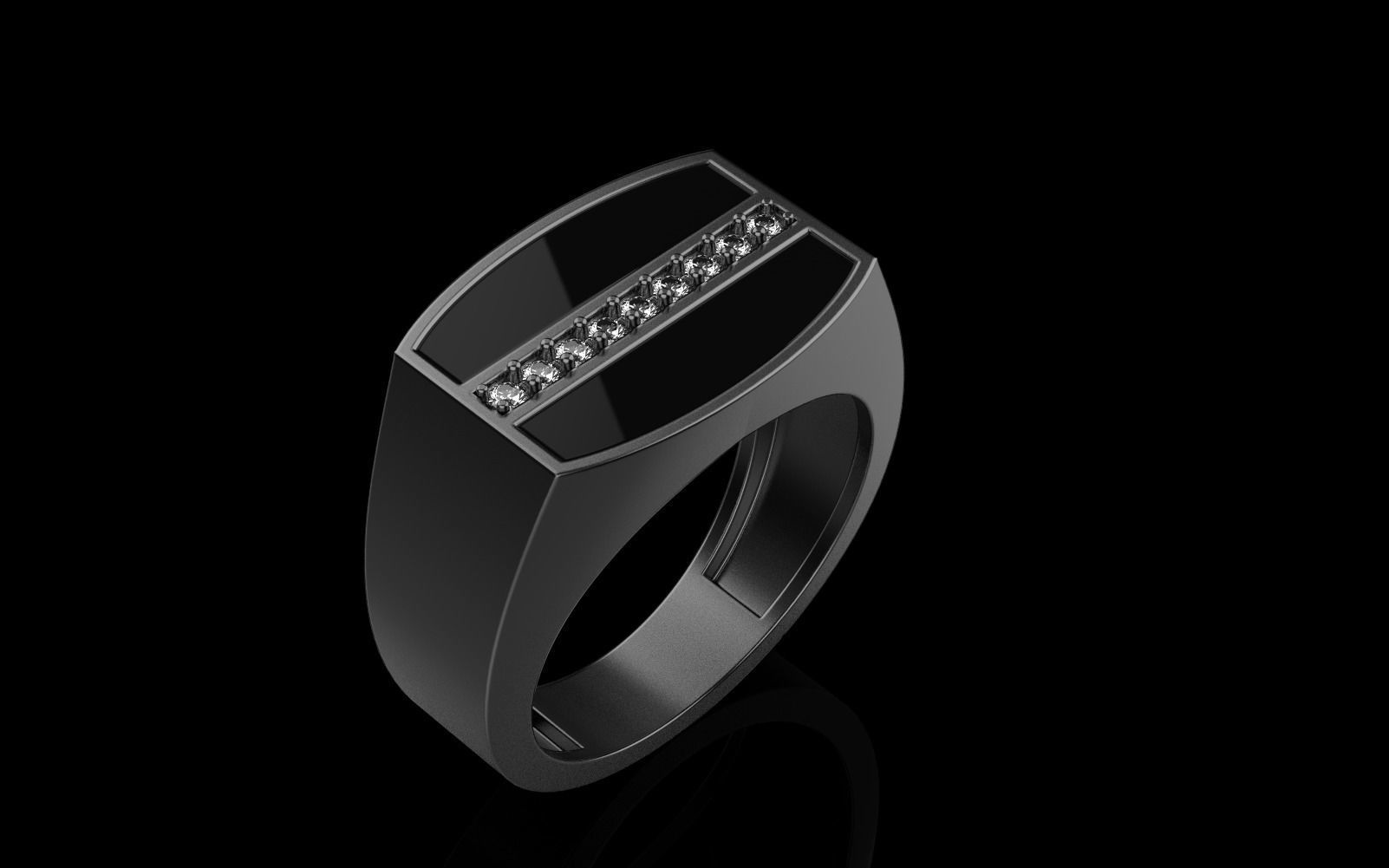 man signet ring model 485 3D print model_27