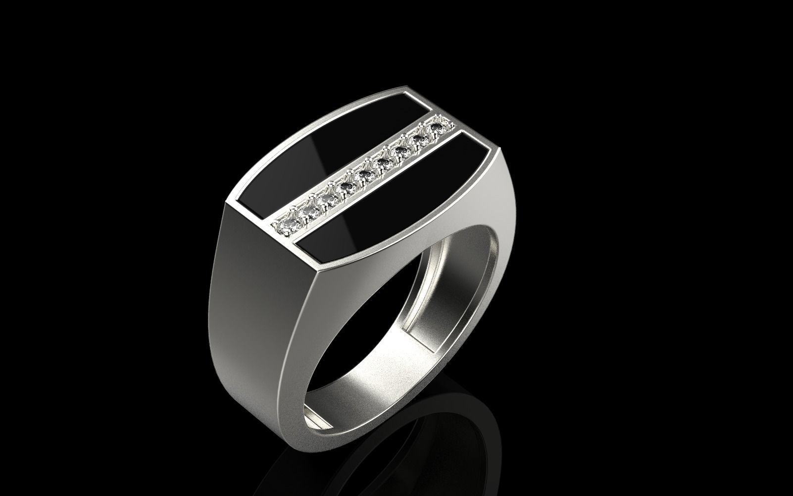 man signet ring model 485 3D print model_28