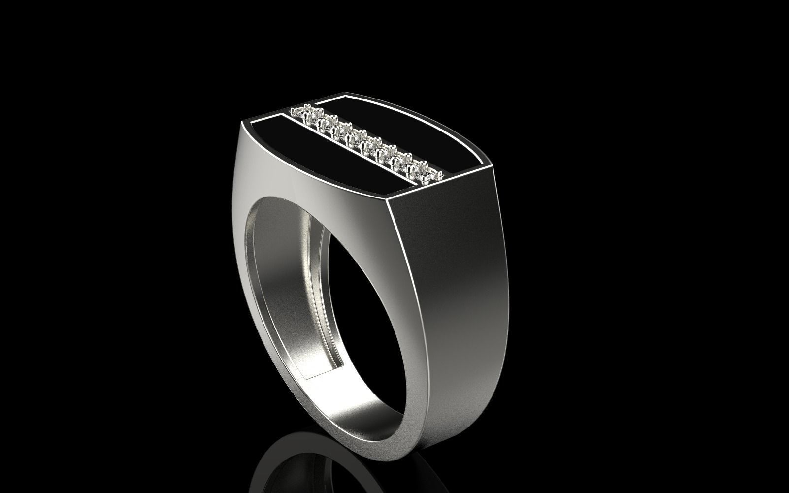 man signet ring model 485 3D print model_30