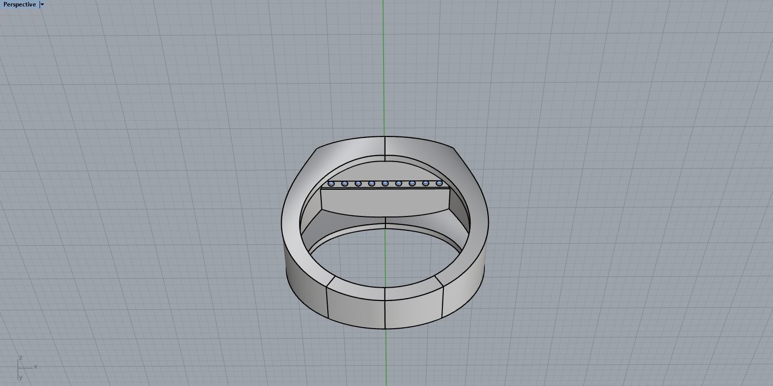 man signet ring model 485 3D print model_11