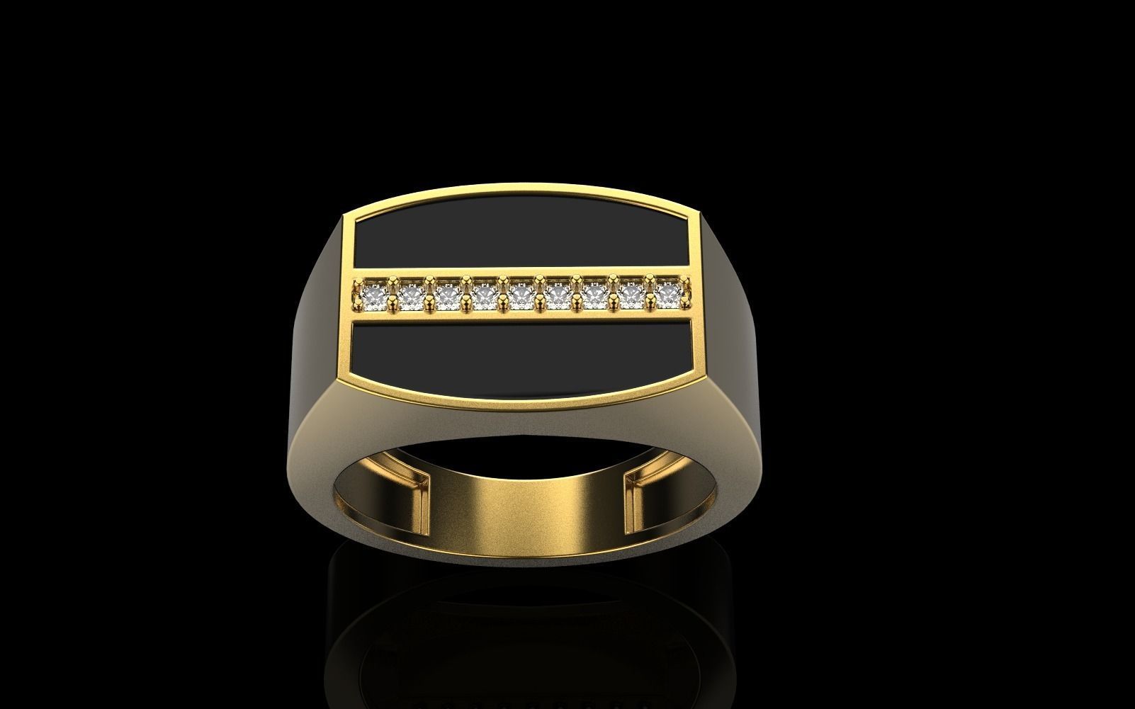 man signet ring model 485 3D print model_24