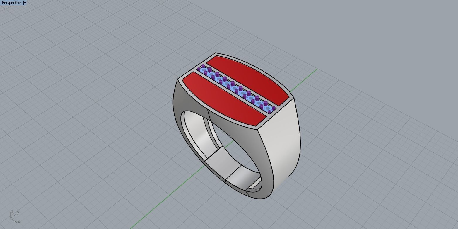 man signet ring model 485 3D print model_10