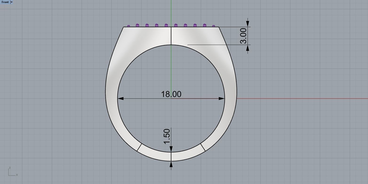 man signet ring model 485 3D print model_8