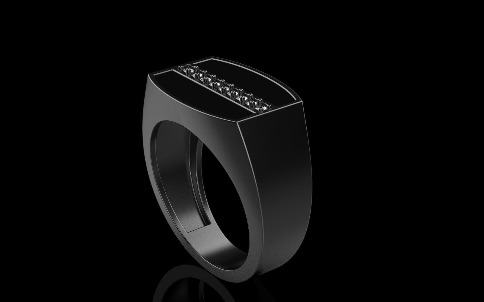 man signet ring model 485 3D print model_32