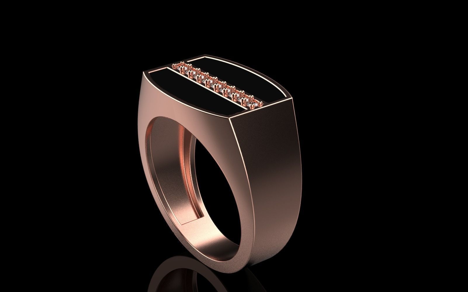 man signet ring model 485 3D print model_33