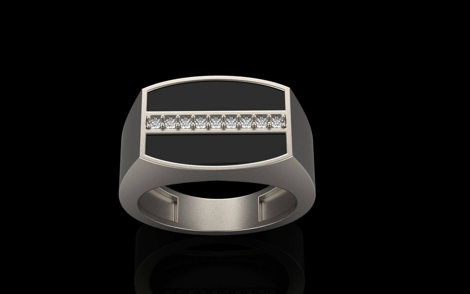 man signet ring model 485 3D print model_21