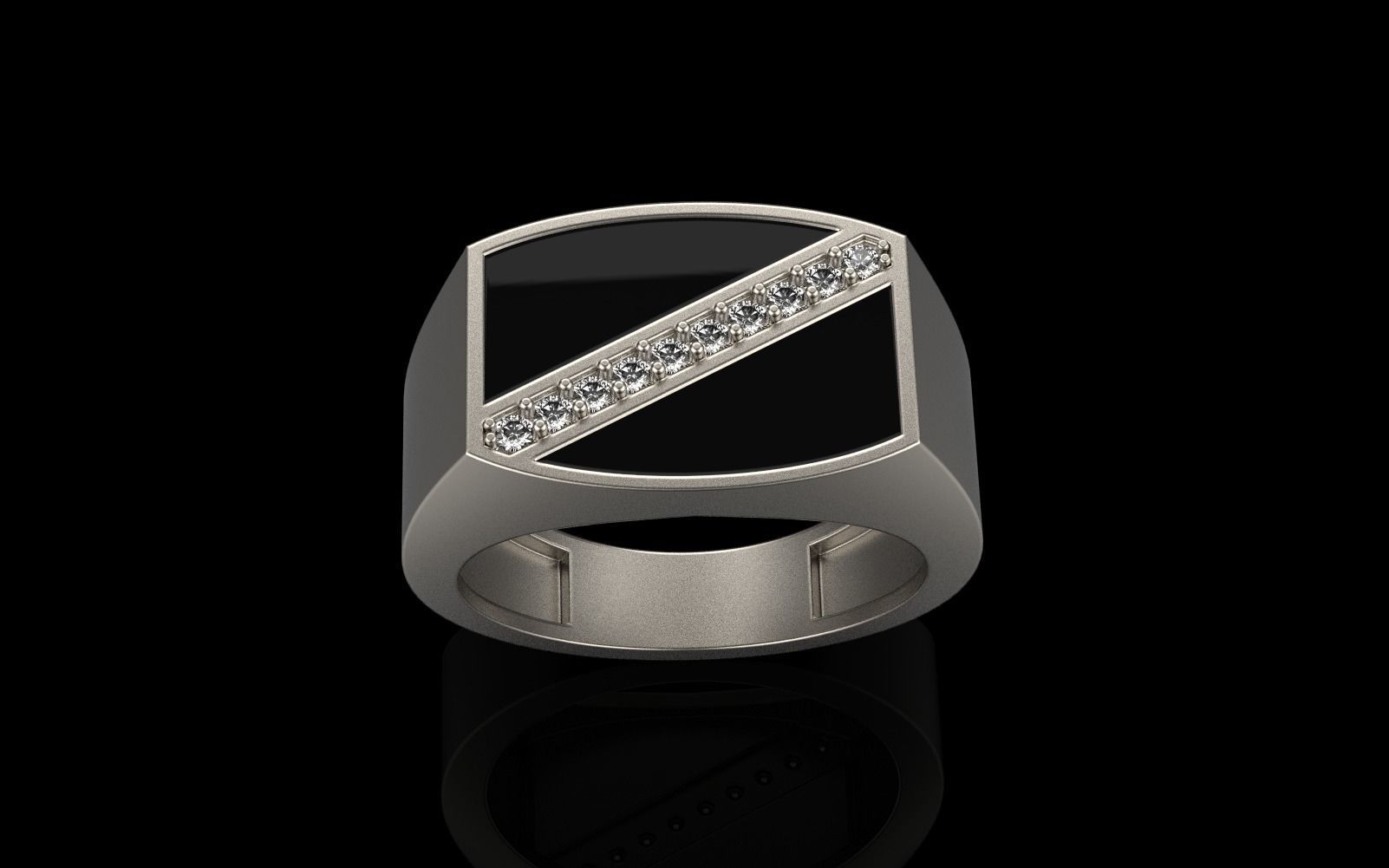 man  signet ring model 486 3D print model_20