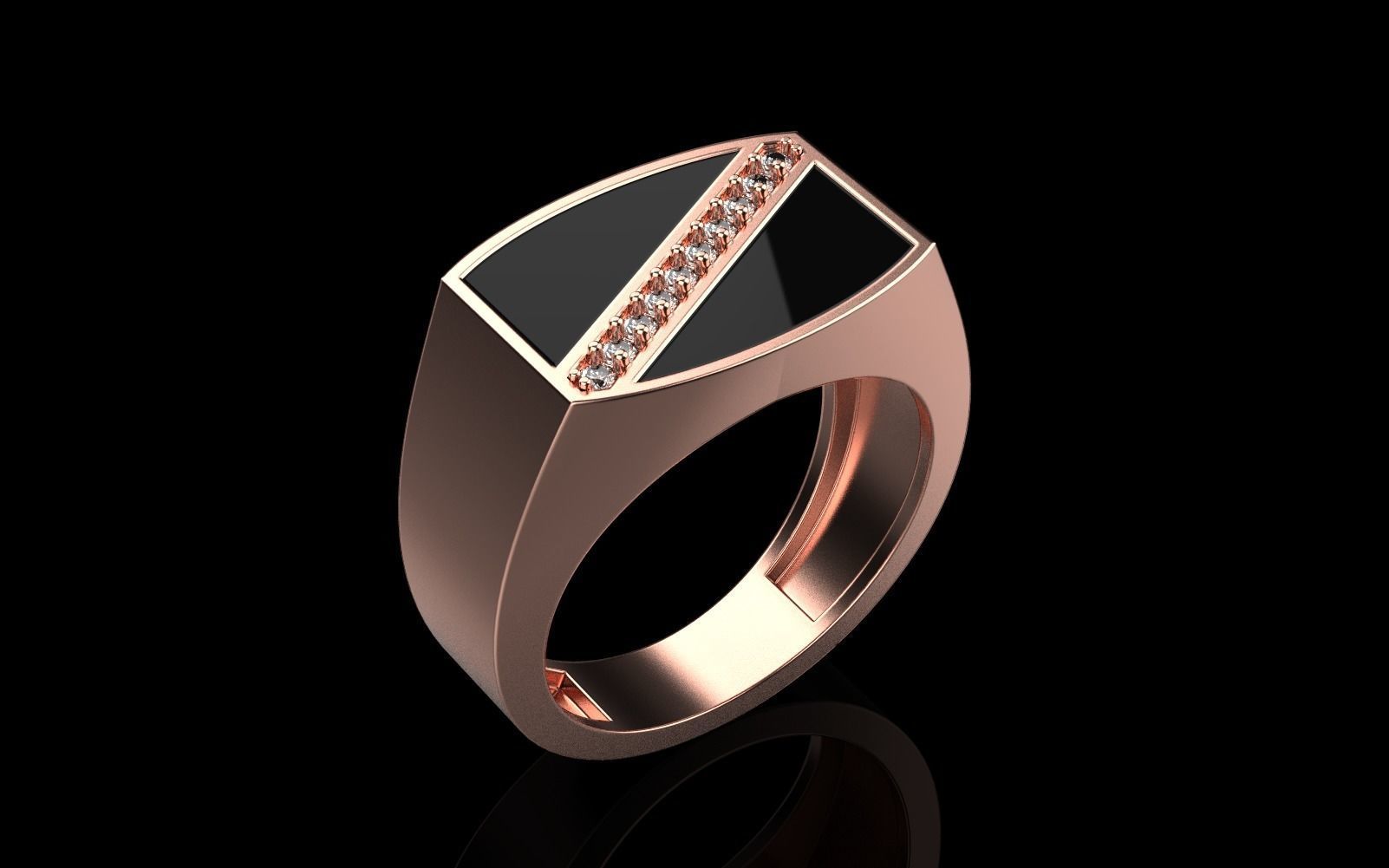 man  signet ring model 486 3D print model_27