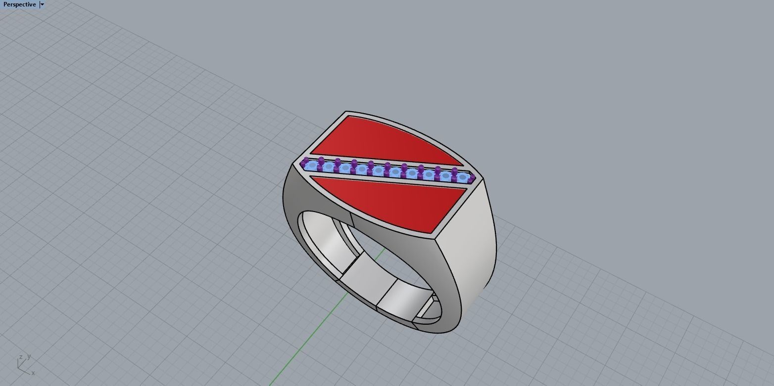 man  signet ring model 486 3D print model_9