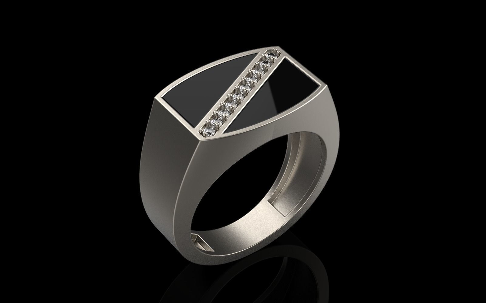 man  signet ring model 486 3D print model_26