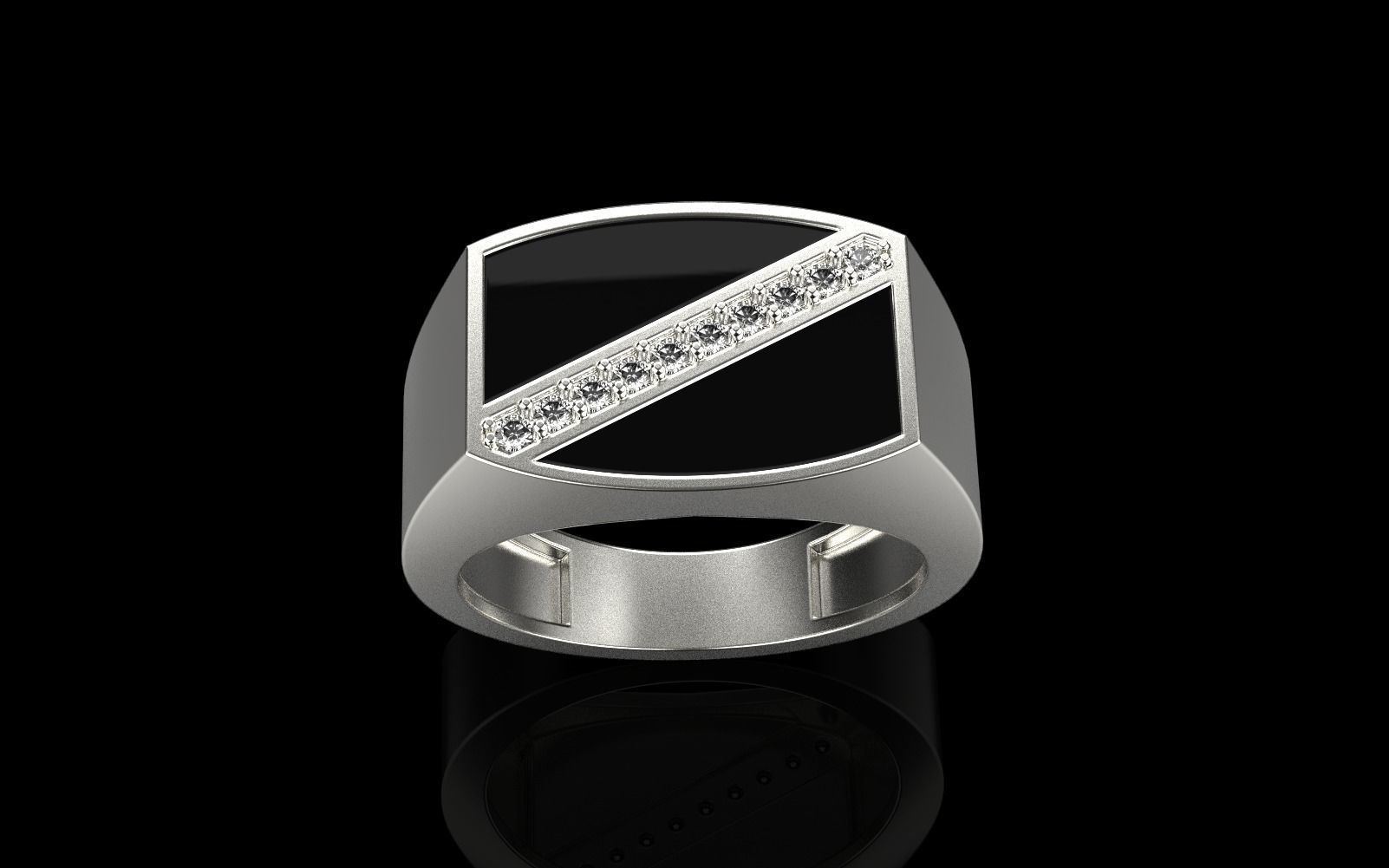 man  signet ring model 486 3D print model_23