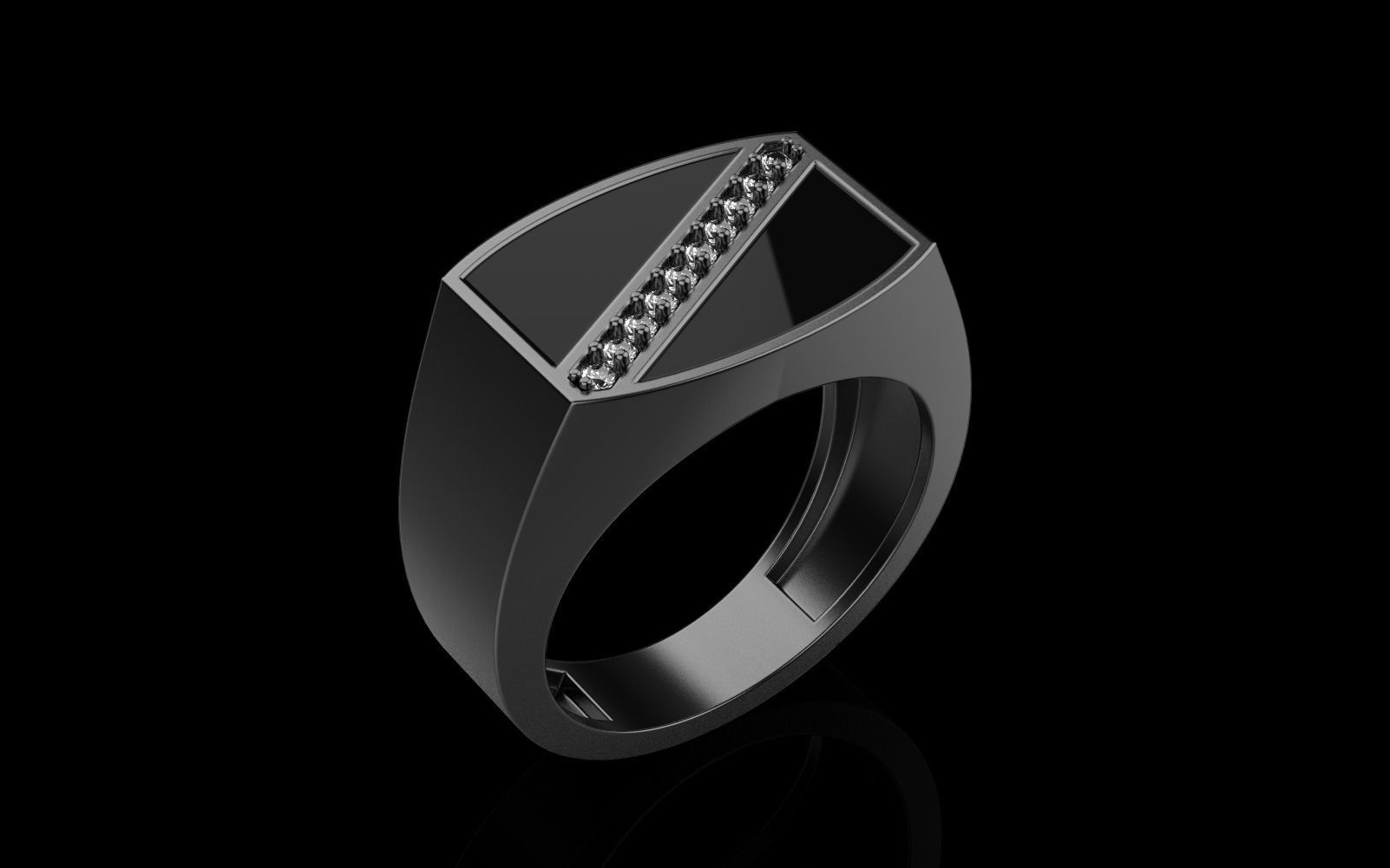 man  signet ring model 486 3D print model_28