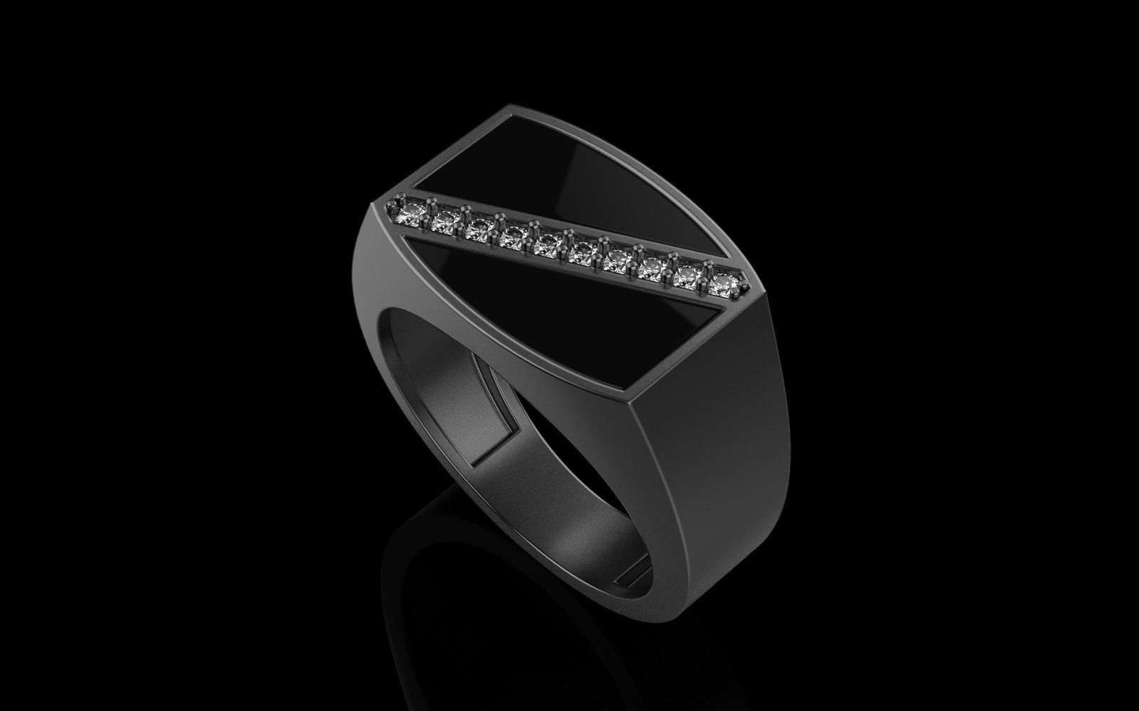 man  signet ring model 486 3D print model_34