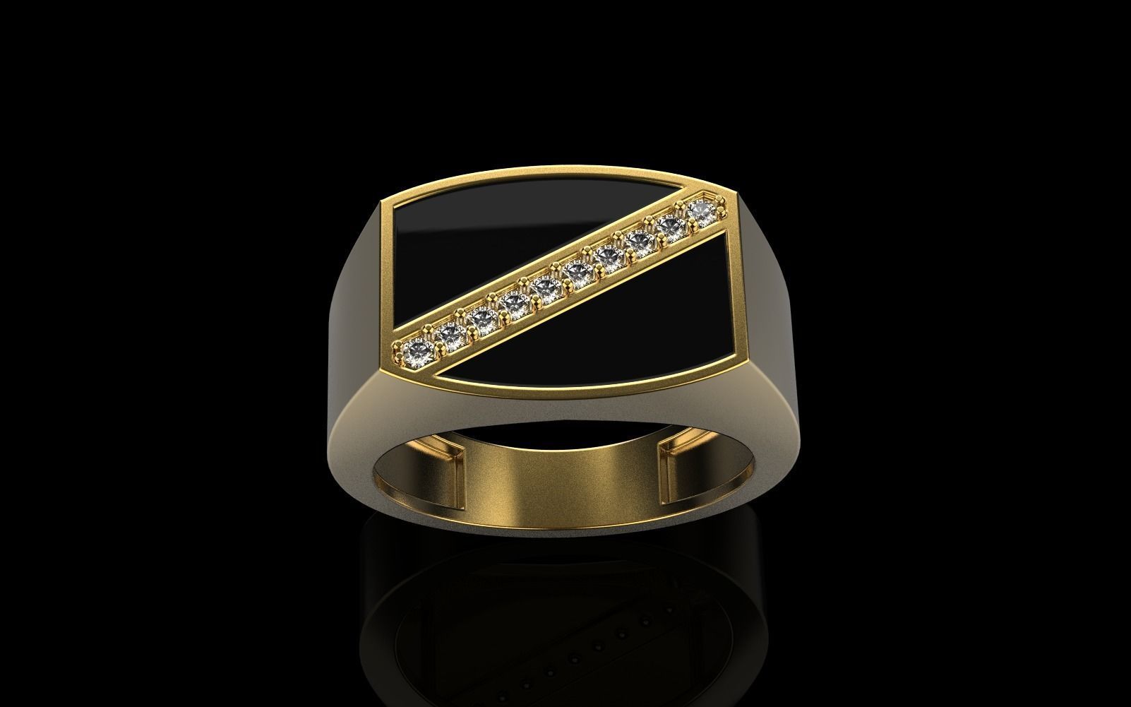 man  signet ring model 486 3D print model_24