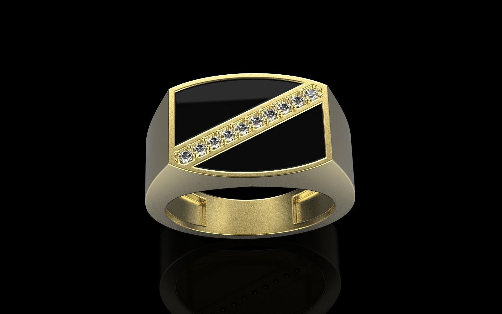 man  signet ring model 486 3D print model_19