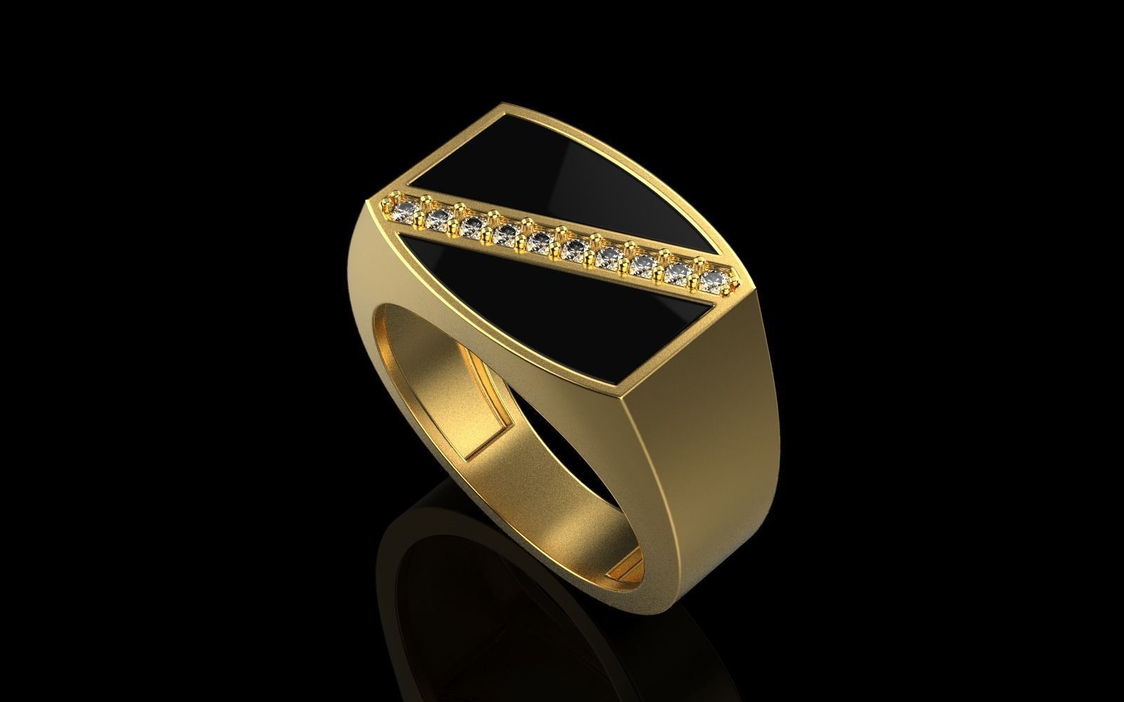 man  signet ring model 486 3D print model_32