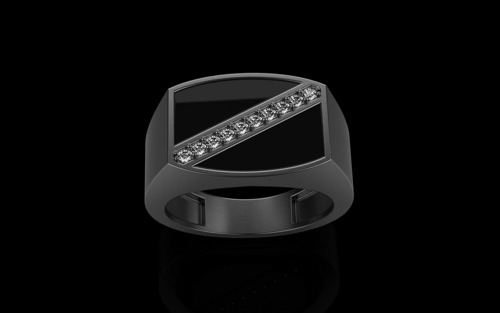 man  signet ring model 486 3D print model_22