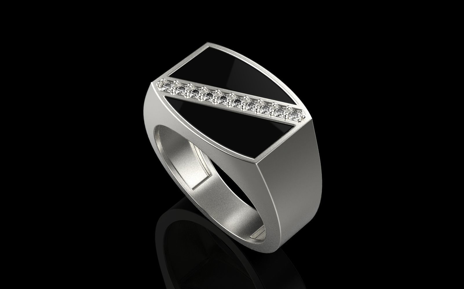 man  signet ring model 486 3D print model_35