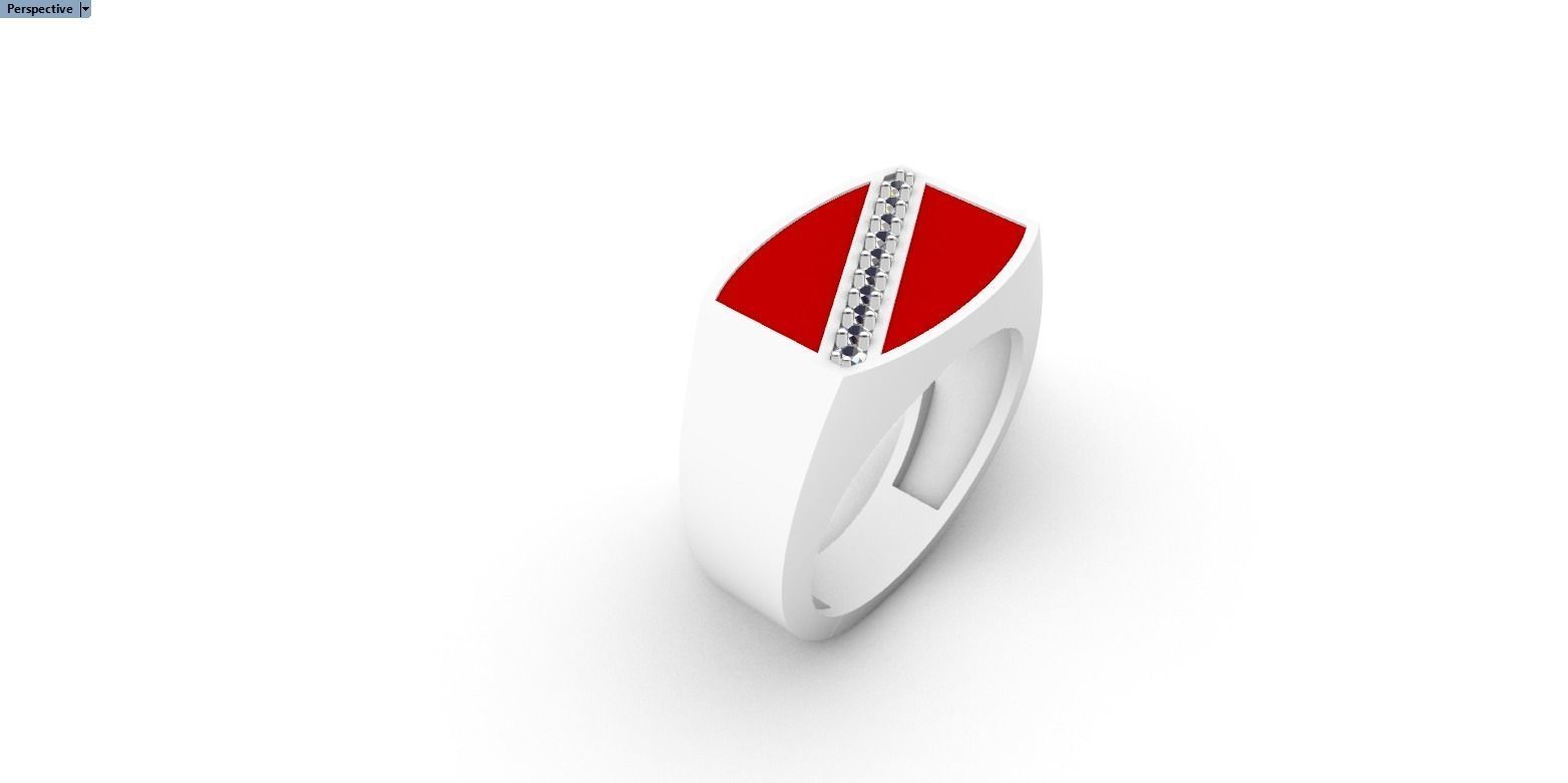 man  signet ring model 486 3D print model_13