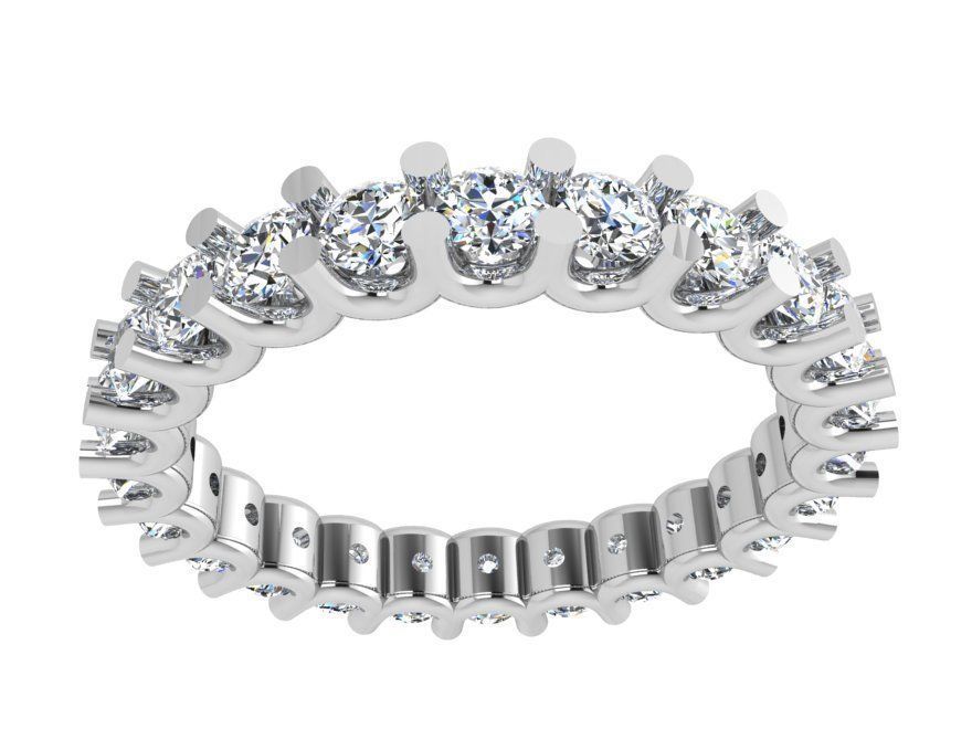 Stylish diamond ring 3716 3D print model 3D print model_3