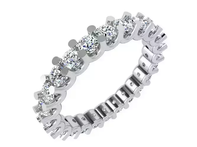 Stylish diamond ring 3716 3D print model