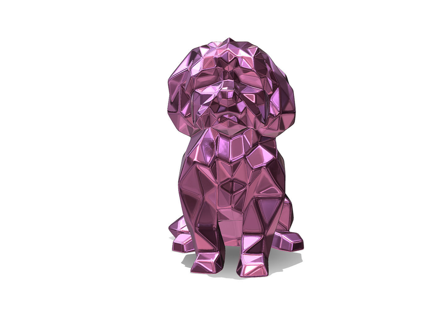 Maltese dog 3D print model_1