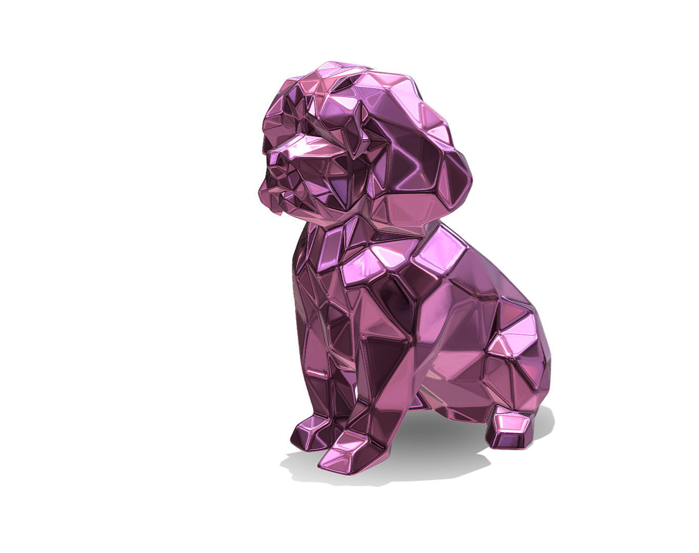 Maltese dog 3D print model_2
