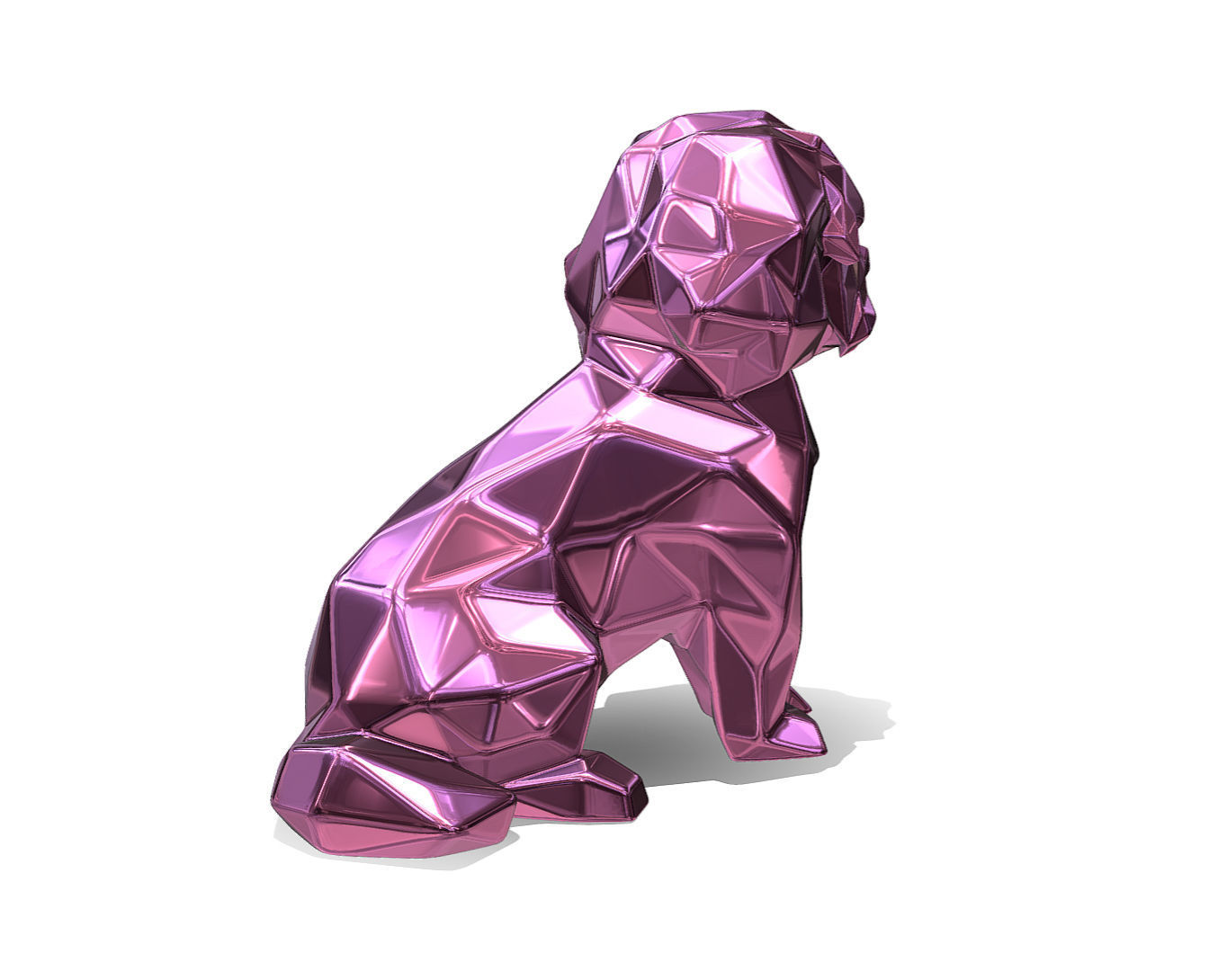 Maltese dog 3D print model_5
