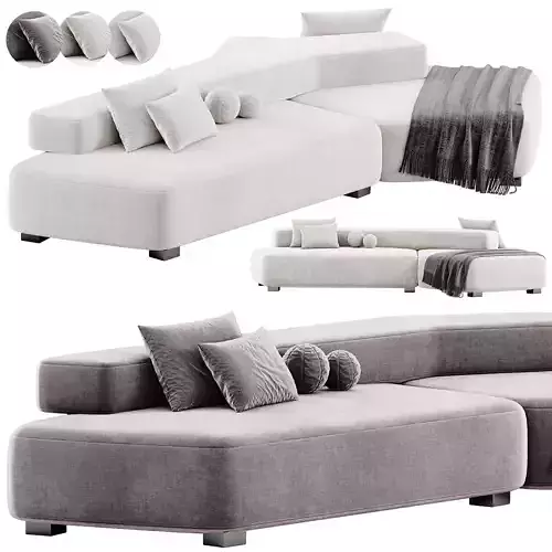 Rift Sofa 01 By Moroso 3D model