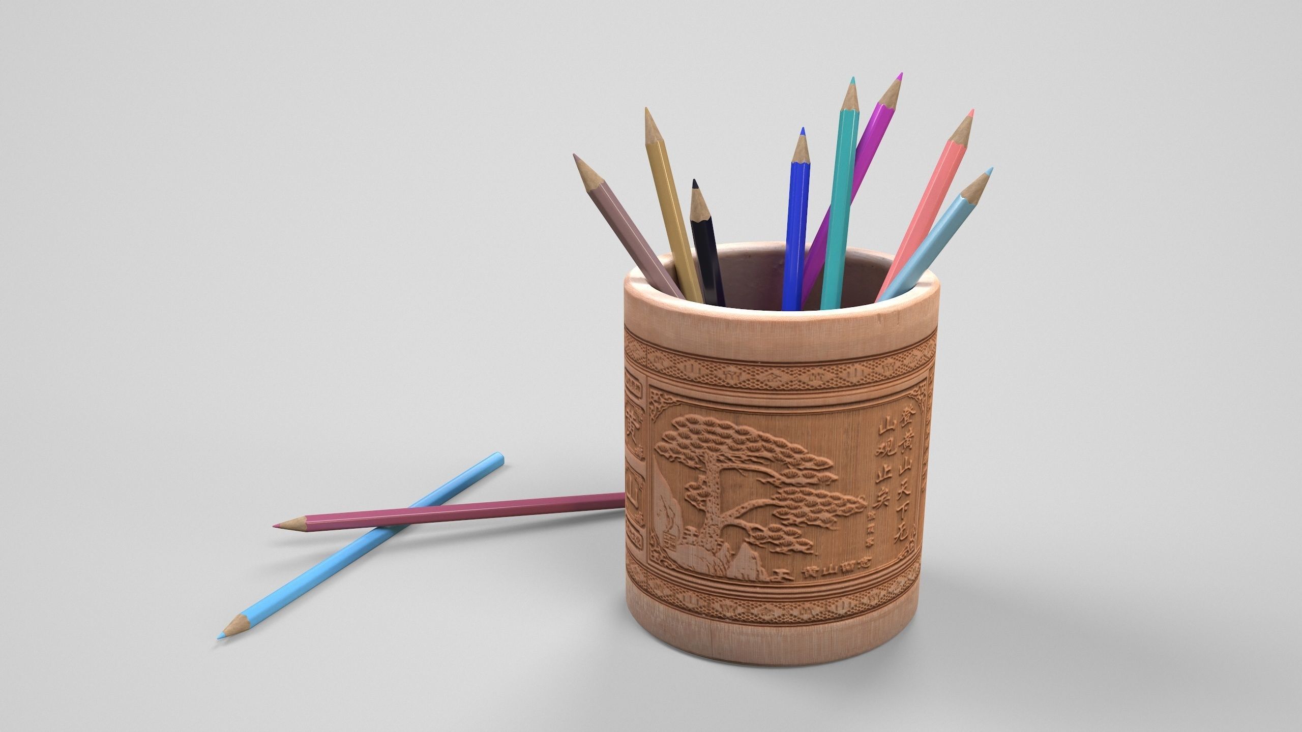 Pencil 3 3D model_2