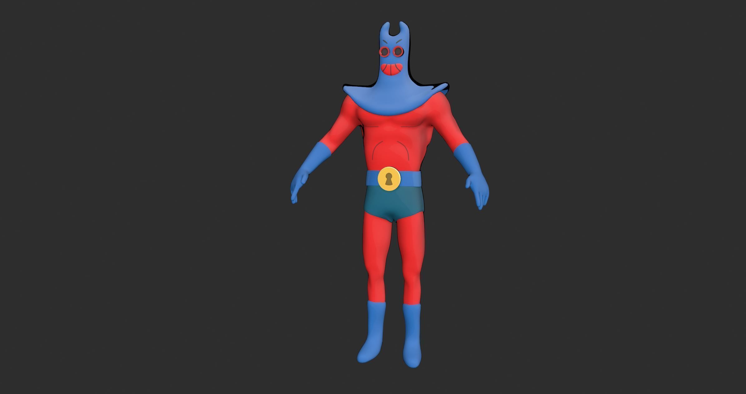 Man Ray 3D Model - Spongebob Squarepants 3D model_7