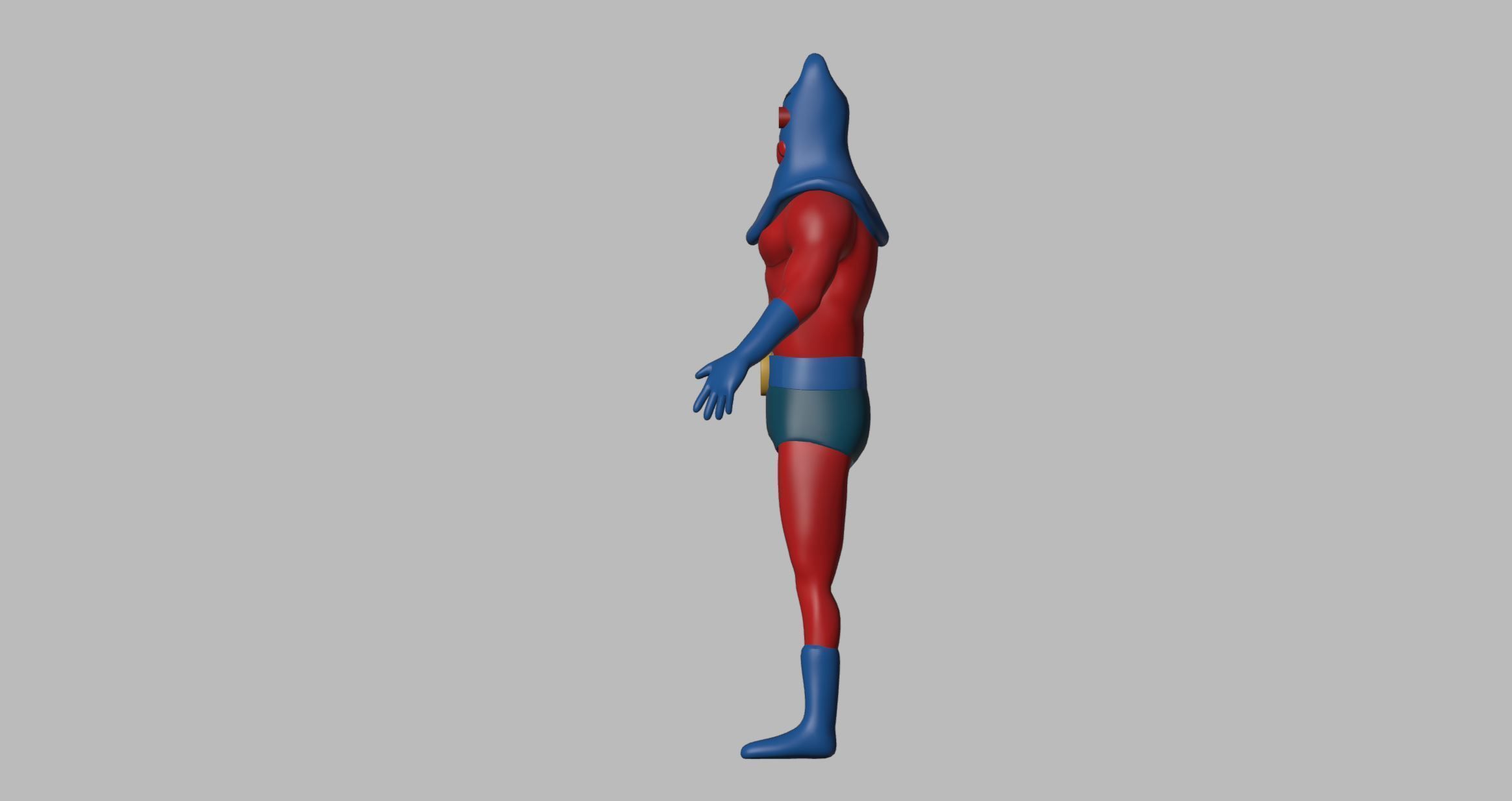 Man Ray 3D Model - Spongebob Squarepants 3D model_2